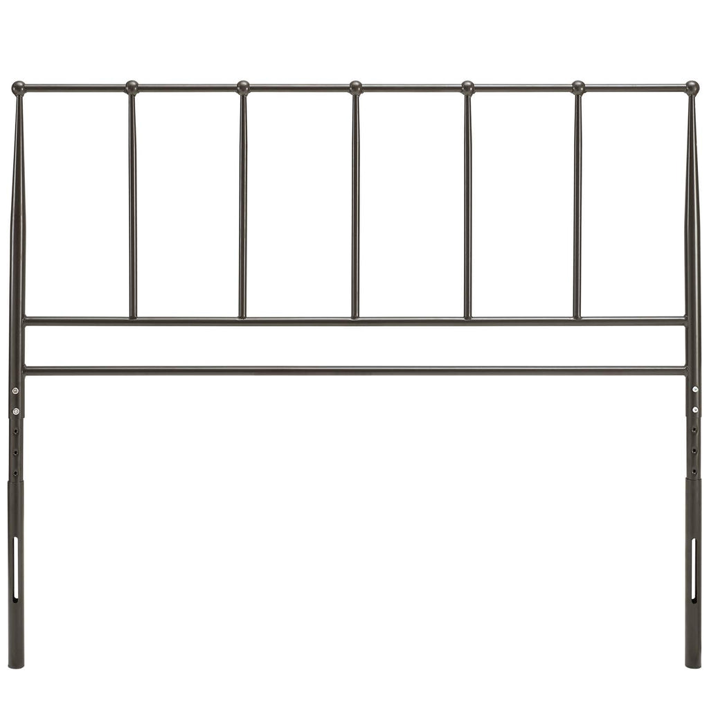 Modway Kiana Stainless Steel Metal Queen Headboard In Brown