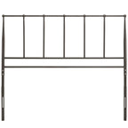 Modway Kiana Stainless Steel Metal Queen Headboard In Brown