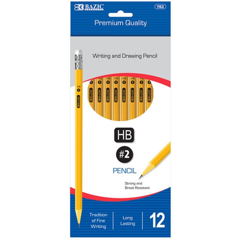 12 Pack Of #2 Pencils Wood Writing Instruments School & Office Supplies (Qty 24)