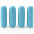 KBS Toothbrush Case Cover (Pack of 4) Capsule Shape Travel Holder Storage Box Container Cosmetics Makeup Brush Pencil Office Pr