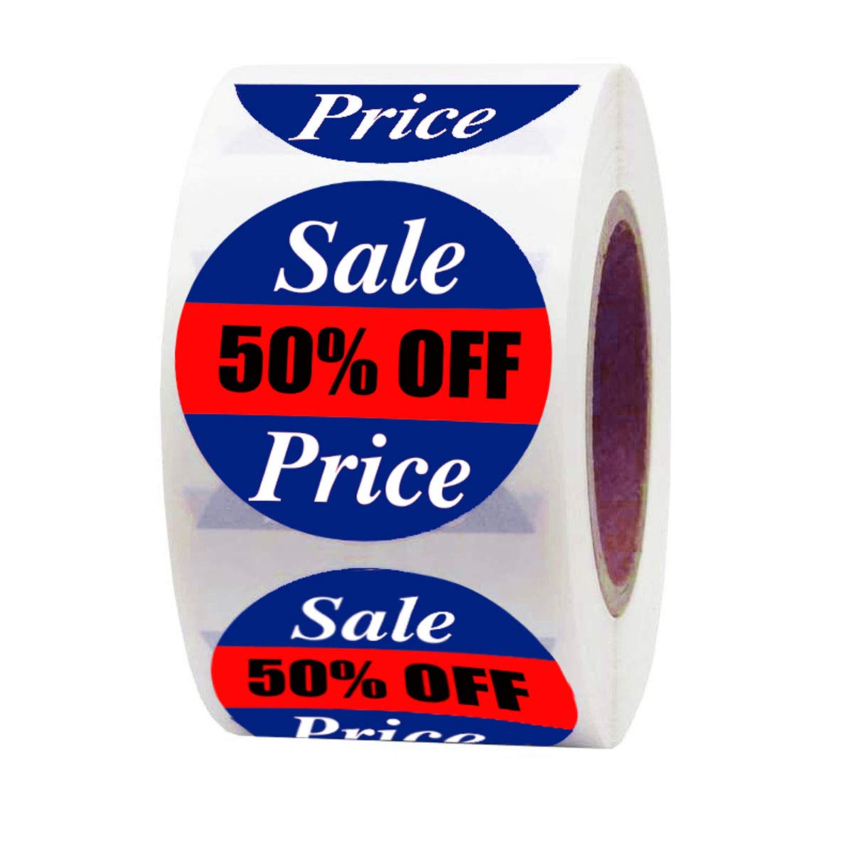 Sale Price Stickers,1.5 Inch Permanent Adhesive Off Labels Removable Paper Stickers For Store (500 Pcs Per Roll)