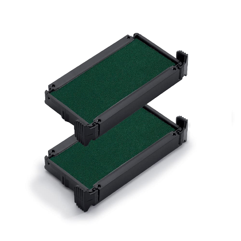 Trodat Replacement Ink Pads 6/4911 - Pack Of 2 - Green Ink - For Printy 4911, 4911 Typo, 4951, 4822, 4800, 4820 And 4846