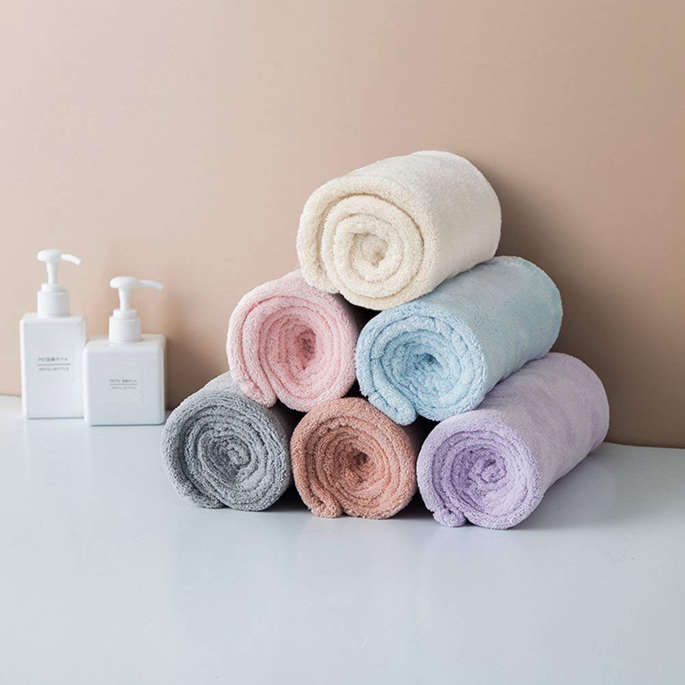 Microfiber Hair Drying Wrap Towel For Women Turban Fast Dry Gray