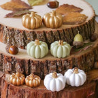 Kate Aspen Fall Decor Mini Green Pumpkin Place Card Holder (Set Of 6), Place Settings, Perfect For Thanksgiving Table Decor, Fal