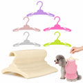 35Pack Dog Clothes Hangers, 5 Colorful 30 Cream White