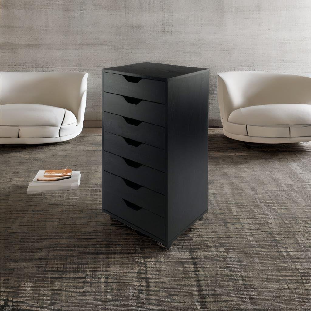 Ergode Wood Halifax 7-Drawer Cabinet - Versatile, Sleek Storage Solution