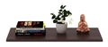 Zkoira Simflat Wall Mounted Shelf Set Of 1 Wenge Finish, Engineered Wood 18X9 Inch Ii Bedroom Living Room Office Decor Items Spa