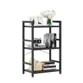Numenn 3 Tier Slim Bookshelf, Bookcase Shelf Storage Organizer, Modern Book Shelf For Bedroom, Living Room And Home Office, Black