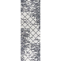 Rizzy Home Alora Decor Geneva 2'6" X 8' Abstract Natural/Ivory Hand-Tufted Area Rug