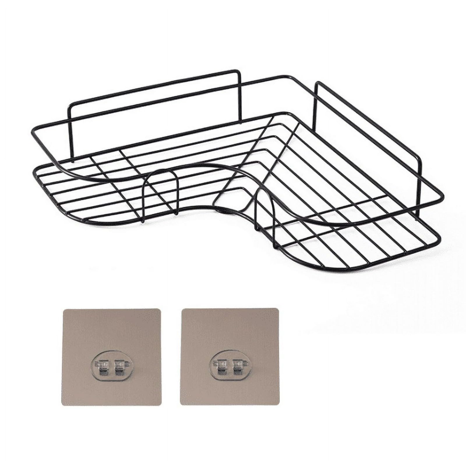 Purchase Zone Corner Bathroom Shelf Organiser, Adhesive Wall Mount, Metal Storage Rack,Corner Shelf, Dormitory Storage Rack, Sto