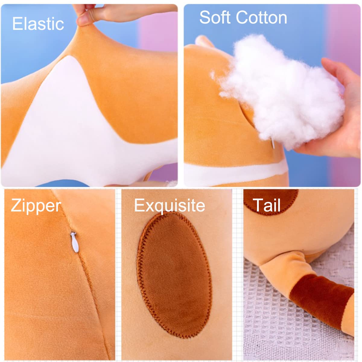 Long Cat Plush Pillow Soft Cat Hugging Pillow Stuffed Animal Pillow Cute Kitty Sleeping Throw Pillow Gift For Kids (70Cm/27.55In