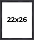 22x26 Shadow Box Frame Contemporary Black | 1'' Depth of Usable Space| Interior Size 22x26 or 26x22 Inches| UV Resistant Acrylic