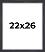 22x26 Shadow Box Frame Contemporary Black | 1'' Depth of Usable Space| Interior Size 22x26 or 26x22 Inches| UV Resistant Acrylic