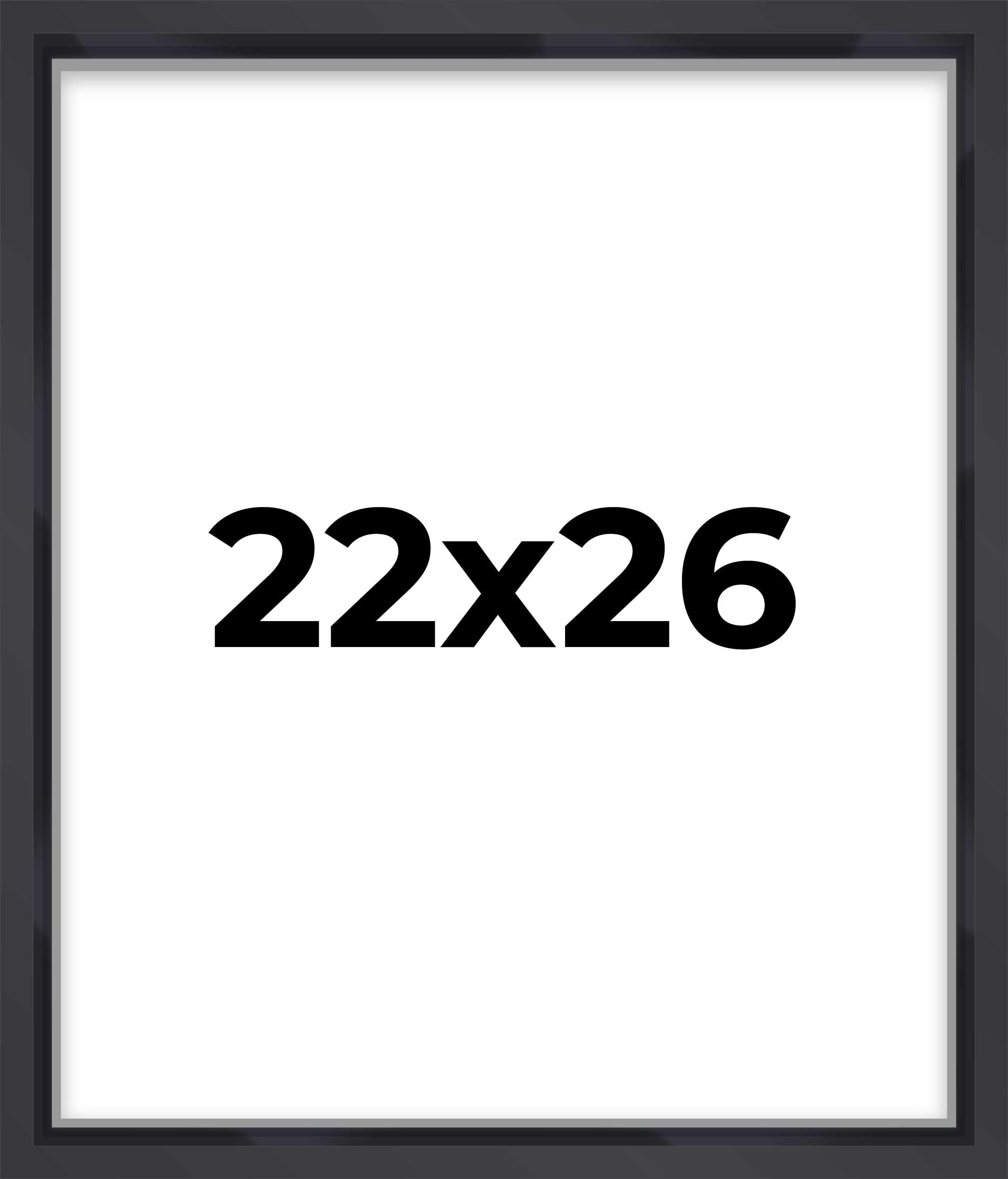 22x26 Shadow Box Frame Contemporary Black | 1'' Depth of Usable Space| Interior Size 22x26 or 26x22 Inches| UV Resistant Acrylic