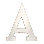 HomeRoots 16' Distressed White Wash Wooden Initial Letter A Sculpture
