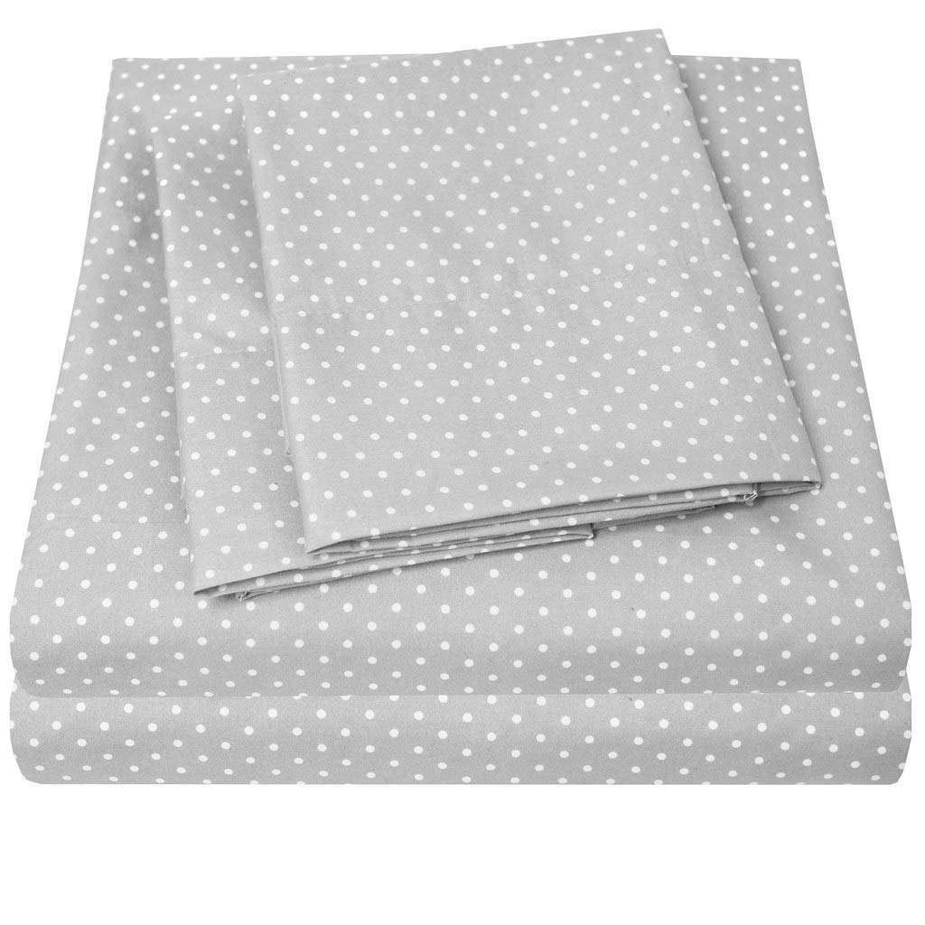 1500 Supreme Collection California King Sheet Sets Polka Dot - Luxury Hotel Bed Sheets And Pillowcase Set For Cal King Mattress