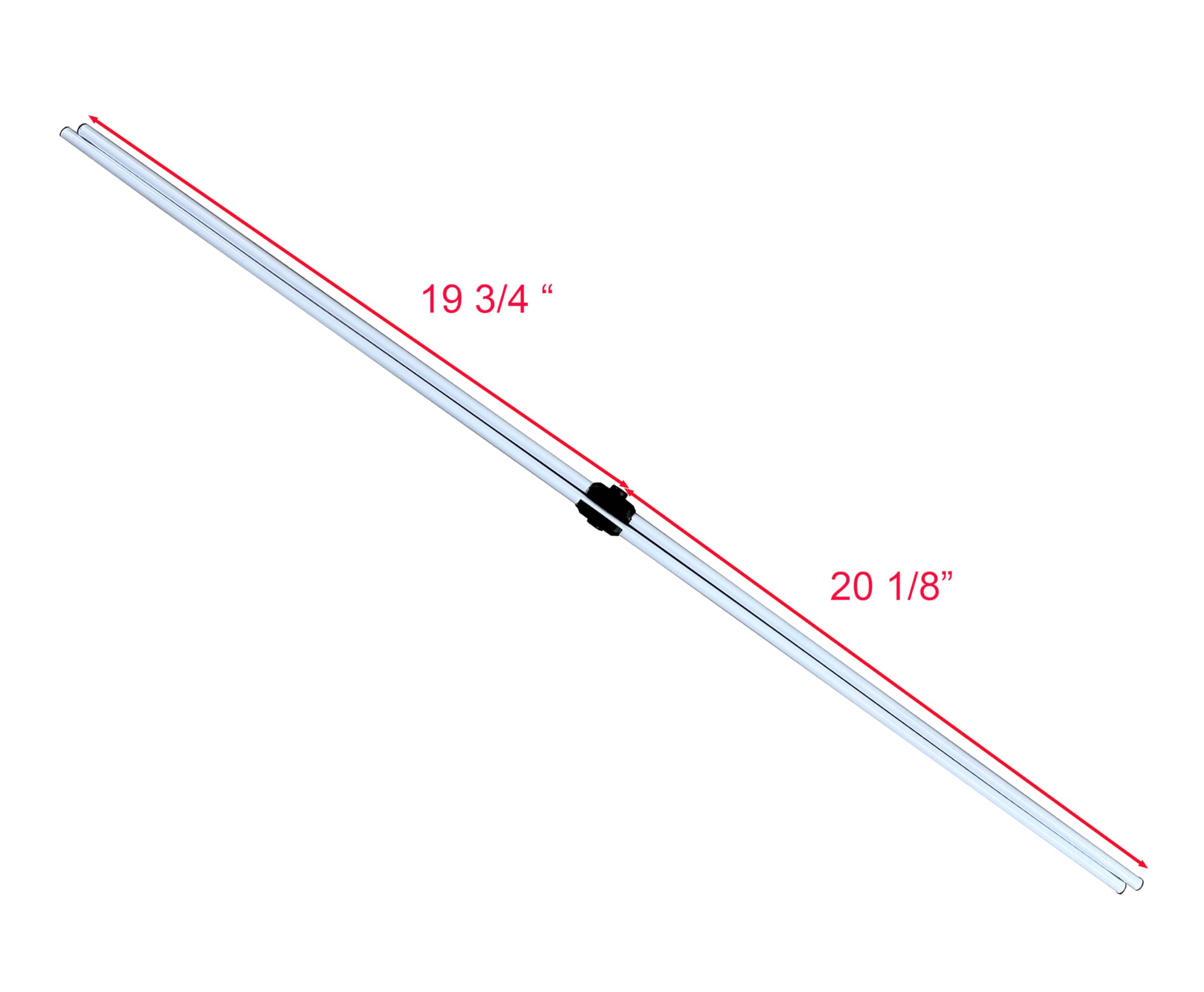 Generic Replacement Side Truss Bar for Ozark Trail Coleman 10x10 Canopy Gazebo, Metal, White, 39 7/8 Size