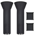 2 Pack Patio Heater Covers Waterproof With Zipper And Storage Bag, Outdoor Heater Cover Has Dustproof, Wind-Resistant, Uv-Resistant, Snow-Resistant Features For Patio Heater, 89”H X 33”D X 19”B