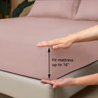 Mejoroom California King Size Sheet Set - Soft Microfiber Bed Sheets,Deep Pocket Fitted Sheet, Breathable, Wrinkle & Fade Resist