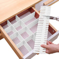 Kiwi Sales Kepy The Mall Adjustable Plastic Drawer Divider Partition ( Pieces Of 18, Multicolour, Medium )
