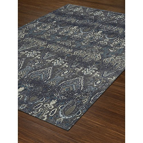 Dalyn Rugs Geneva Gv315 Navy 7'10&quot; X 10'7&quot; Rectangle Soft Area Rug, Easy Clean, Non Shedding, Bedroom, Entry, Living Room, Dining Room, Kitchen Rug