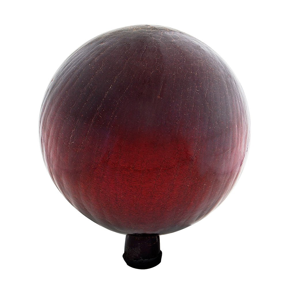 Achla Designs G12-Rd-C Gazing, Red 12 Inch Glass Garden Globe Ball Sphere, 12
