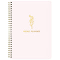 Simple Weekly Planner Undated & To Do List Notebook: With Habit Tracker - 6.5X9.25' 60 Sheets Blush Pink - Spiral Note Book For
