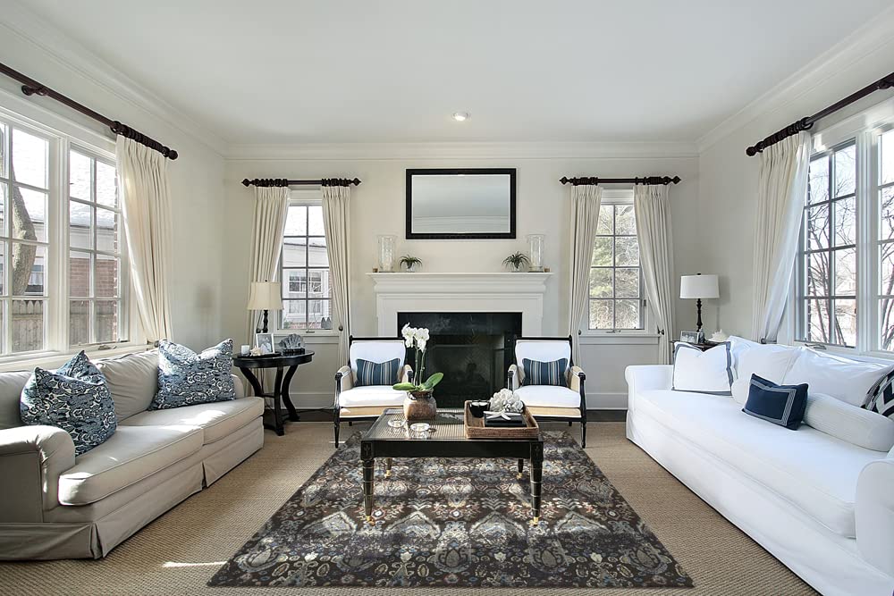 Dalyn Rugs Geneva Gv315 Area Rug, 5'3&quot; By 7'7&quot;, Chocolate