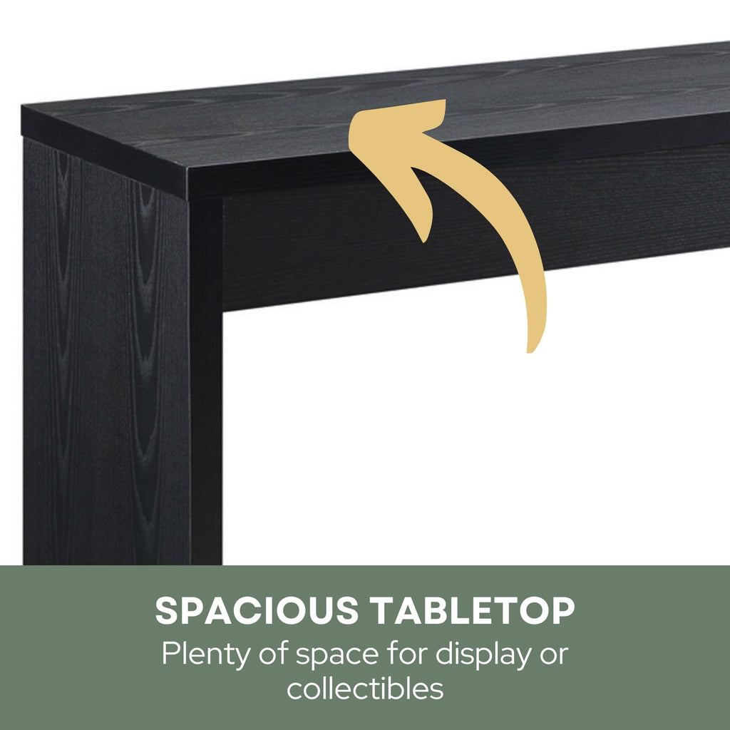 Convenience Concepts Northfield Console Table 48' - Modern Living Room Sofa Table, Contemporary Entryway Hall Table, Foyer Display Table, Black