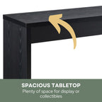 Convenience Concepts Northfield Console Table 48' - Modern Living Room Sofa Table, Contemporary Entryway Hall Table, Foyer Display Table, Black