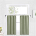 RYB HOME Small Curtains Blackout - Privacy Insulating Farmhouse Mini Curtains for Kids Bedroom RV Camper Windows Trailer Bathroo