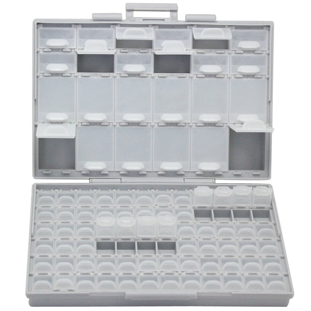 Aidetek Boxall96 96 Lids Enclosure Smd Smt Parts Organizer Surface Mount Box Labels