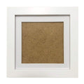 7x7 Picture Frames with 4x4 Opening Mat. 7x7 Photo Frame White Square. Solid Wood.Plastic Panel.The Protective Film Must be Remo