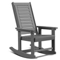 BRIOPAWS Patio Rocking Chair, All-Weather Oversized Outdoor Rocker, HDPE Plastic Rocking Chairs with High Back for Front Porch O