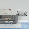 Enakshi Modern Multifunctional Metal Wall Shelf For Collectibles And Trophies Space Saving Decorative Three Tier Hanging Display