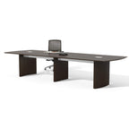 Safco Medina Modern Office Conference Meeting Room Table, 12', Mocha