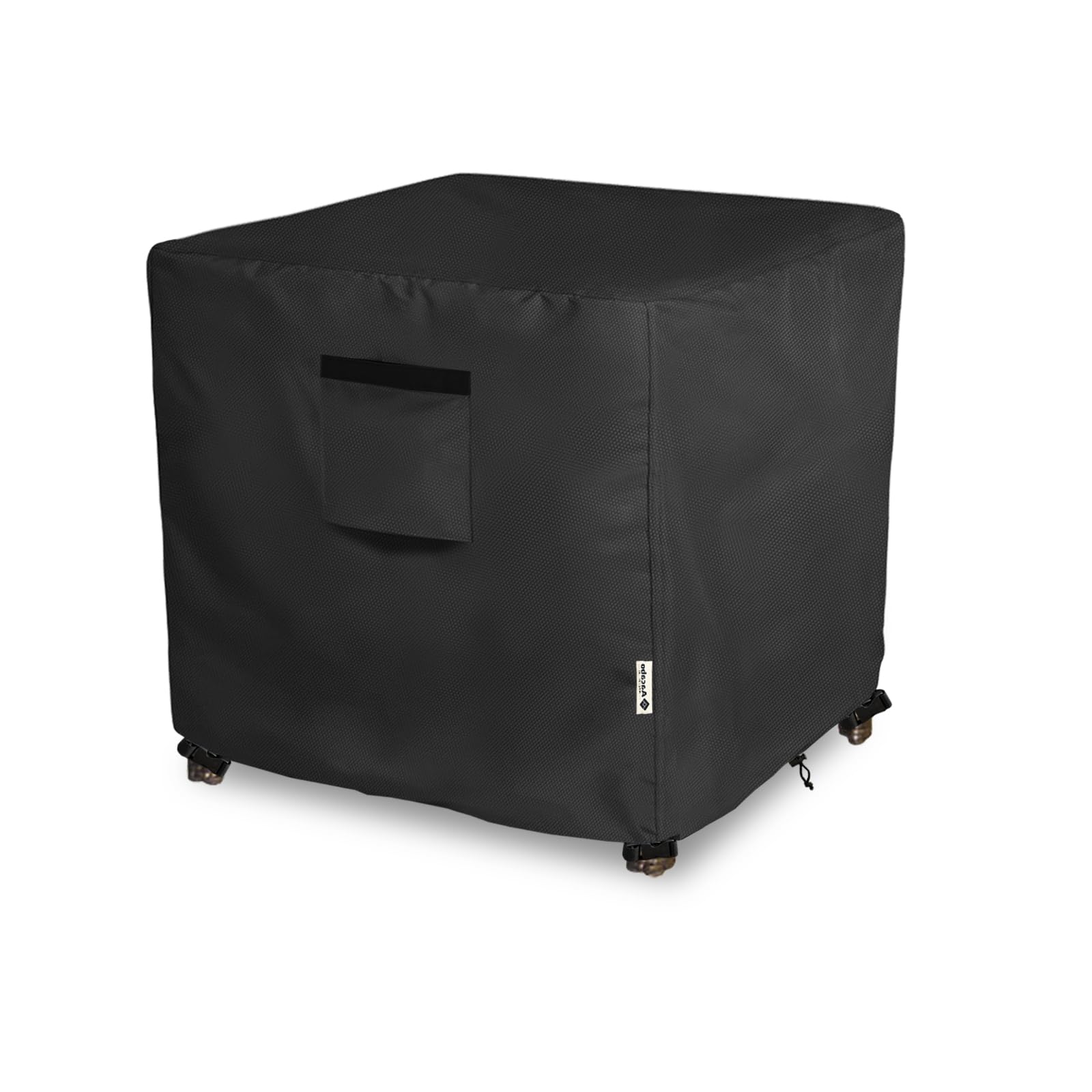 Aacabo Patio Ottoman Cover,32W x 32D x 18H inch,Waterproof Square Patio Small Side Table Cover,Suitable for 3-Piece Outdoor Wick