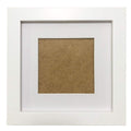 ZXT-parts 6x6 Picture Frames White 3.5x3.5 Picture Frame with Mat, Solid Wood.Front Opening 5.5x5.5 without Mat. Table or Wall. 