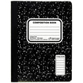 Top Flight Sewn Marble Composition Book, Black/White, College Rule, 9.75 X 7.5 Inches, 100 Sheets (41350)