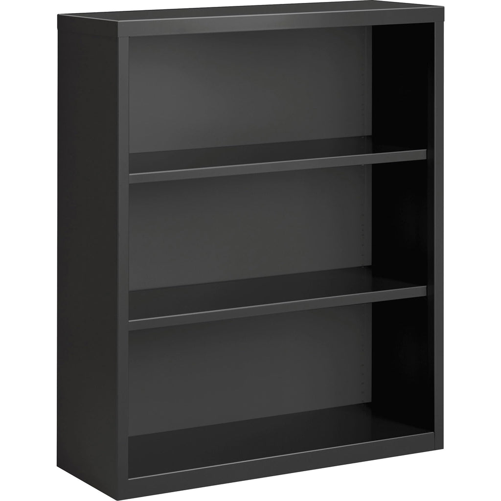 Lorell Fortress Series Charcoal Bookcase, 34.5" X 13" X 42"