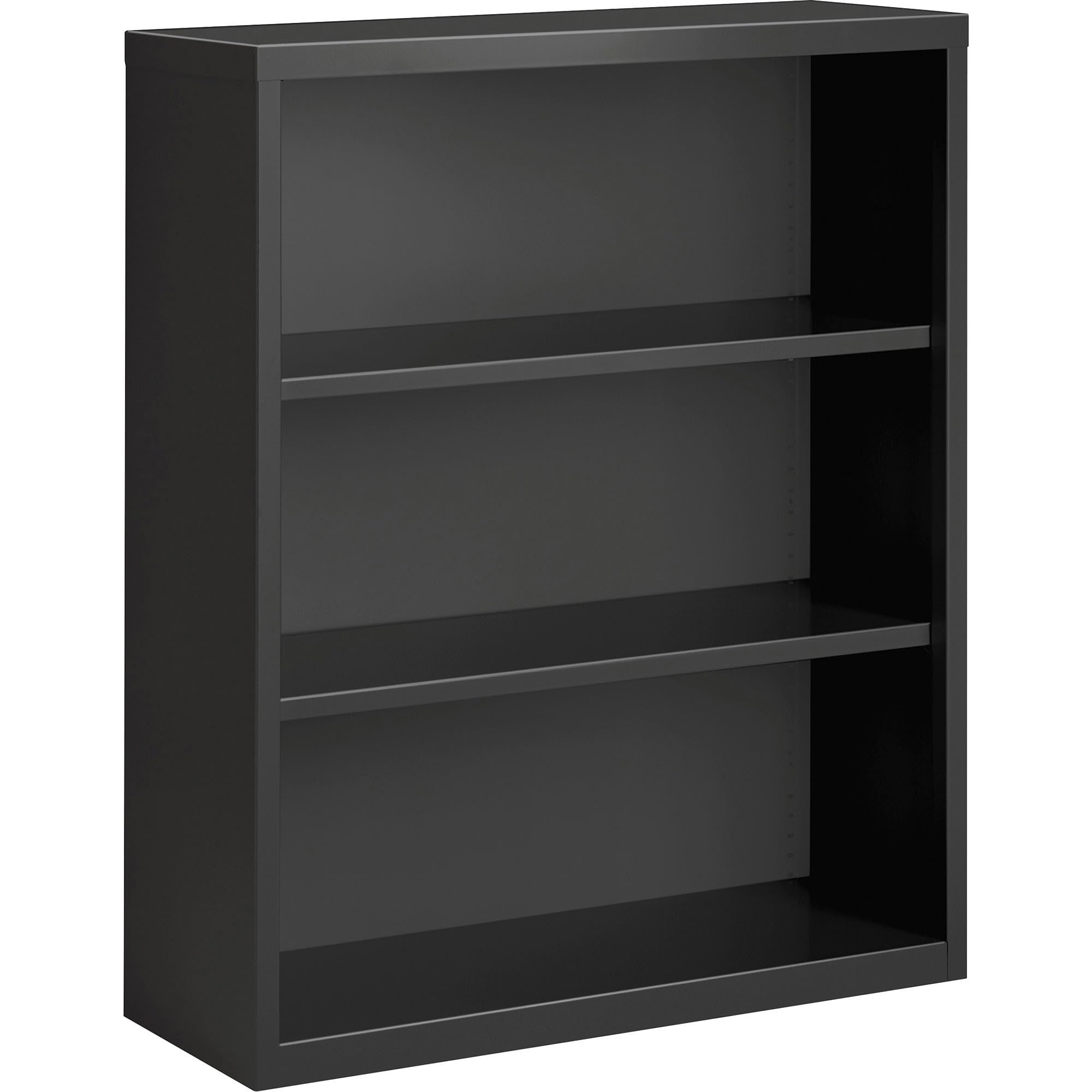 Lorell Fortress Series Charcoal Bookcase, 34.5" X 13" X 42"