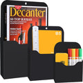 Magnetic File Holder, 3 Pack Magnetic Paper Holder For Refrigerator, File Cabinets And Fridge, Magnetic Pocket Wall Hanging File