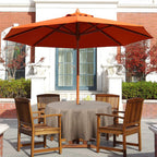 Youngseahome Outdoor Tablecloth Wrinkle-Free Stain Resistant Waterproof Polyester Fabric Table Cover With Zipper Umbrella Hole For Picnic/Party/Dinner/Patio Garden(70Inch Round,Zippered,Flax)