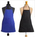 Yellow Weaves Polyester Waterproof Apron, 22 X 30 Inches (Blue & Black)  Set Of 2