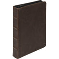 Samsill Vintage Hardback Mini 3 Ring Zipper Binder, Professional Binder Organizer, Planner, 1 Inch Capacity, Faux Leather, 5.5 X