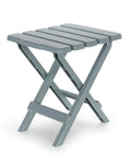 Camco 51682 Gray Regular Adirondack Portable Outdoor Folding Side Table, Perfect For The Beach, Camping, Picnics, Cookouts And M