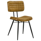 Coaster Furniture Misty Padded (Set of 2) Camel and Black Side Chair 110642
