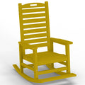 PLUUV Outdoor Rocking Chair with Removable Footboard for Adults, HDPE High Back Patio Rocking Chairs, 330lbs All Weather Porch R