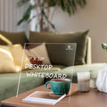 Tsj Office Acrylic Dry Erase Board - 10' X 10' Clear Acrylic Board Small With Stand For Office, Home, School, Includes 4 Dry E