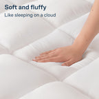 Niagara Cotton Twin Xl Mattress Topper - Pillow Top Mattress Cover Quilted Fitted Cooling Topper For Back Pain Deep Pocket Fits